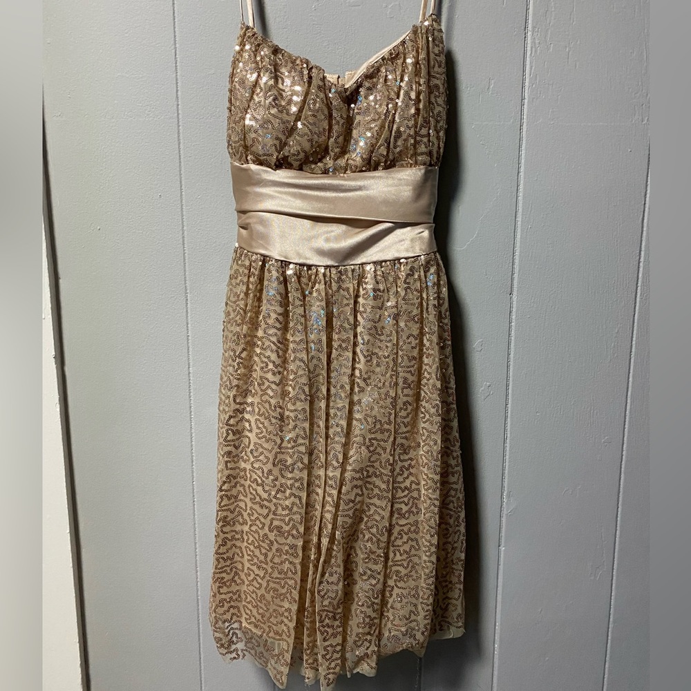 Gold semi formal / homecoming dress